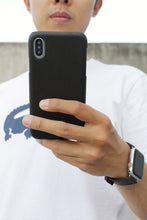 Load image into Gallery viewer, Bisu Bisu Phone Case - Black Saffiano Leather - (iPhone Cases)