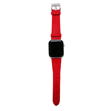 Load image into Gallery viewer, Bisu Bisu Apple Watchband - Red Saffiano Leather - (Watchbands)