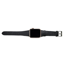 Load image into Gallery viewer, Bisu Bisu Apple Watchband - Black Saffiano Leather - (Watchbands)