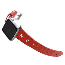 Load image into Gallery viewer, Bisu Bisu Apple Watchband - Red Saffiano Leather - (Watchbands)