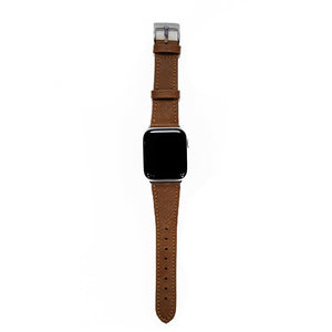 Bisu Bisu Apple Watchband - Brown Saffiano Leather - (Watchbands)
