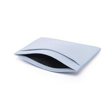 Load image into Gallery viewer, Bisu Bisu Card Holder - Baby Blue Saffiano Leather - (Signature, Daisy)

