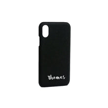 Load image into Gallery viewer, Bisu Bisu Phone Case - Black Saffiano Leather - (iPhone Cases)
