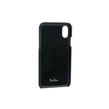 Load image into Gallery viewer, Bisu Bisu Phone Case - Black Saffiano Leather - (iPhone Cases)
