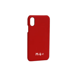 Bisu Bisu Phone Case - Red Saffiano Leather  - (iPhone Cases)