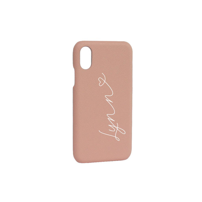 Bisu Bisu Phone Case - Pink Saffiano Leather - (iPhone Cases)